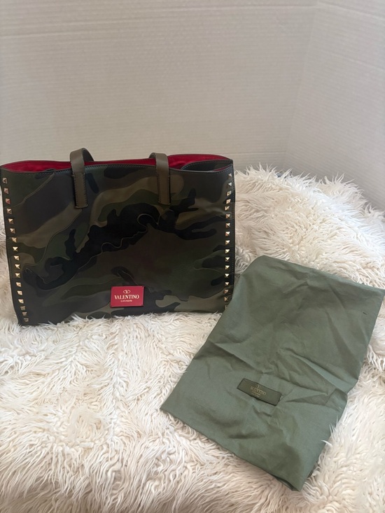 Valentino Garavani Handbags - Authentic  Valentino Rockstud Reversible
Camouflage Camo Tote